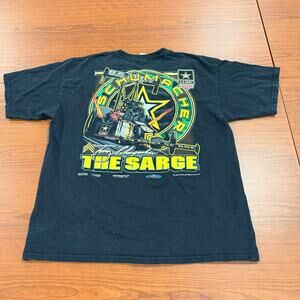 Tony Schumacher US Army The Sarge Drag Racing T-Shirt Mens XL Black 2004